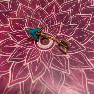 Bronze arrow belly ring